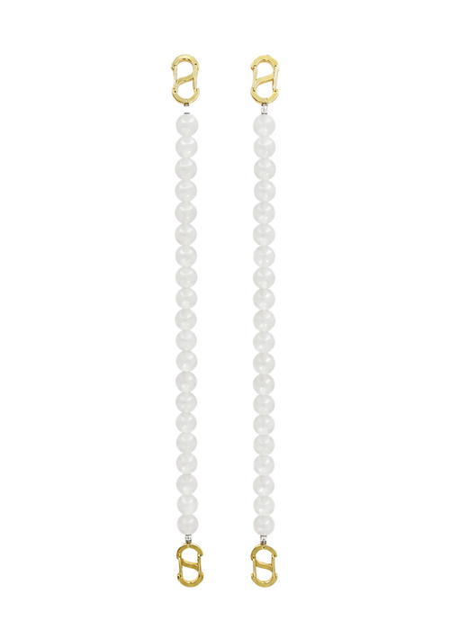 Soarë Snow interchangeable beaded straps, white